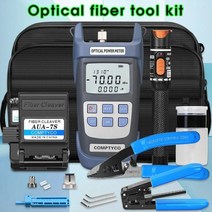 광 파워 미터 측정기 광섬유 도구 키트 절단기 포함 전력 계량기 시각적 결함 세트 당 개, -70 to 10dbm