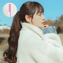 [가발매니아] 플럼 41cm 리얼포니(제디원사) 포니테일가발 묶음머리+꼬리빗1개, 내츄럴브라운