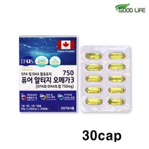 퓨어 알티지오메가3 캐나다 rtg오메가3 저온초임계 추출 멸치 EPA DHA 혈행 눈건강 항산화 비타민E 비타민D 영양제 최고등급 고함량 건강기능식품