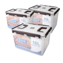 조은락 밀폐용기 탱크 투명 16L 18L 20L 김치통 보관용기, 18리터