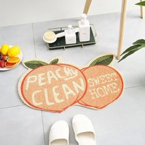 닐스샵_ 미니러그 다용도발판 미니카페트 미끄럼방지매트 신발털이 규조토 _neills, 닐스샵_ 상큼 과일 욕실 현관 매장 발매트 흡수발매트, 닐스샵_ 레몬