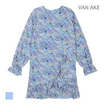 반에이크 플라워 언발 프릴 원피스_VB14OPU302A