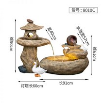 인공폭포 인테리어 사무실 장식 캐릭터 가정용 미니 실내 미니분수대 천연가습 분수, 03