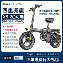 40만원대 독일 전동 접이식 자전거 배달용 출퇴근 팔당댐, 48V, K.X8-방폭타이어-25AH 약100km