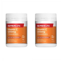 Nutralife Vitamin C 1200mg Chewables Once A Day 뉴트라라이프 비타민 C 1200mg 고함량 120츄어블 2팩