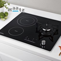 하츠 _ 프리미엄 3구 하이브리드 (가스+전기) 쿡탑 레인지 GEC-3601GAH(도시가스LNG/일반가스LPG)), LNG