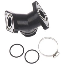 흡기매니폴드 1PC 검정색 XV250 O-링 기화기 인터페이스 패드 플라스틱 흡입구 매니 폴드, [01] as pic