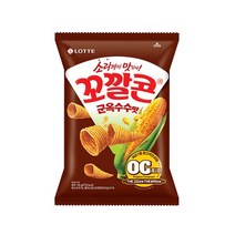 롯데 인간사료 스낵바 봉지 과자 꼬칼콘 군옥수수맛 134g 3봉 사무실다과 홈파티 1, 5개