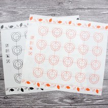 macaron mat 마카롱도안 실리콘 마카롱 마카롱 케이크 과자 오븐 베이킹 몰드 시트 매트 비 스틱 라이너 패드 베이킹 매트 주방 오븐용 접시 도구, [01] Orange 29x26cm