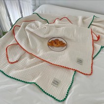 담요(오렌지 그린)