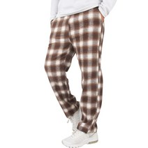 후리스타일 남성용 울글렌체크와이드팬츠