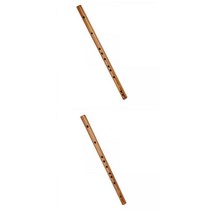 GHSHOP 2pcs 전통 나무 플루트 그레이트 사운드 목관 악기 선물, 52x2.45cm, 대나무, 목재