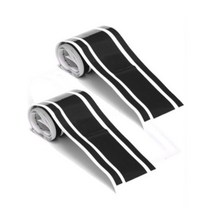 레이싱카 후드 스트라이프 차량용스티커 / 이쁜 차량스티커 튜닝스티커 멋있는 캠핑카, A, 화이트