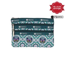 레스포색LeSportsac 버터플라이 모자이크 3집 코스메틱 파우치 7158.E610