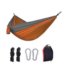 해먹 해먹그네 초경량 캠핑 패브릭 텐트리퍼 컬러 나일론, A, 주황색