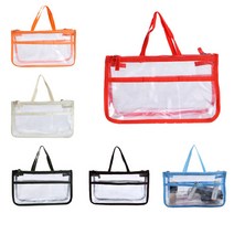 PKFARM PVC 투명 지퍼 파우치 다용도 EVA 방수 메이크업파우치