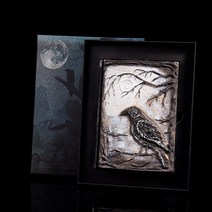 크술루 3d 엠보싱 다이어리 입체 마법 빈티지 할로윈 A5 다이어리, 까마귀