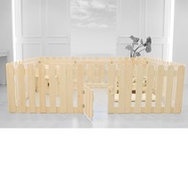 국내수제작 편백나무 원목 강아지 울타리 45 / 60 cm 중, 개당가격, 02_문달린 높이 45 (문) 450x700mm