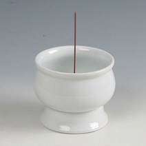 신나라-닷컴_백자 무지 도자기 향로(소소) 꽂이 홀더 받침대 제수용품 인테리어소품 장식 고급 제사용햘오 도기_ tlsskfk, 이상품찜!