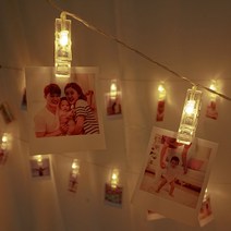LED 포토 사진 가랜드 폴라로이드 무드등 파티소품 차박 감성 캠핑 프로포즈, LED포토가랜드(20구)