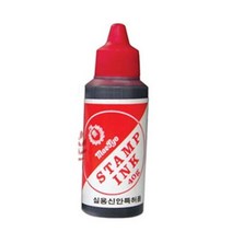 매표 유성스탬프잉크 적색 40g