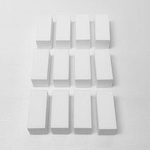 [ 이제이 ] 순정형 M L 사이즈 스펀지 도어가드 5종칼라 12P, 08 도어가드 L (30X30X70mm)-화이트12개, 12개