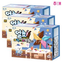해태 얼초 바람개비 만들기 32g무배 어린이 간식 초코, 3개