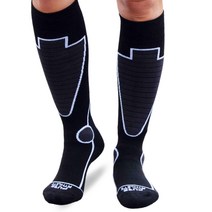 Pure Athlete 미드웨이트 스키 양말 - 가장 따뜻한 겨울 보온 양말 .. 정품보장, Small, 5 Pairs - Black/Grey(3)-black