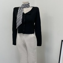 하리몽드 여성 베이직 라운드 단추 가디건 크롭 나시 투피스 세트