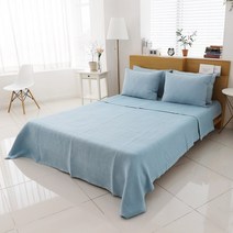 데코그램 3중직 풍기인견 피그먼트 여름이불, 블루