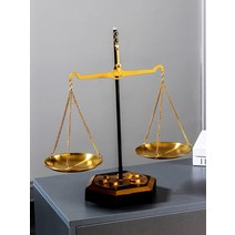 장식용 수평저울 변호사 사무실 정의 개업 선물, L