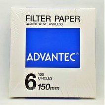 어드벤텍 Filter Paper NO.6 (90mm~185mm) 정량여과지 필터페이퍼 / Advantec제품, 185mm [0161185], 1/EA