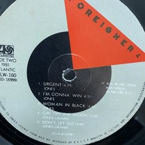 FOREIGNER LP / 엘피 / 음반 / 레코드 / 레트로 / AA3259