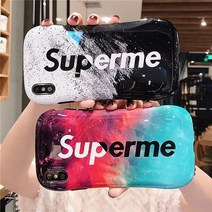 범쓰컴퍼니 슈프림 글리터 유광 범퍼 폰케이스 superme TPU 아이폰 케이스
