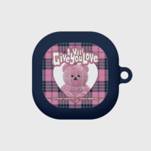 어프어프 CHECK PATTERN LOVE PINK FACO-NAVY(버즈-컬러젤리), 버즈-컬러젤리, free