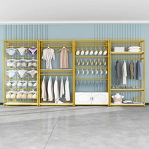 골드행거 조립식옷장 시스템행거 옷걸이 속옷 전시, 상세 페이지 참고, E형 100 높이조절가능