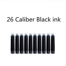 벼루 먹 서예용품 Jinhao-교체 가능한 만년필 3.4MM/2.6MM 잉크 주머니 검정, 04 2.6MM10PCS