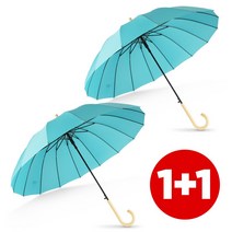 [1 1] 까르벵 16살대 네이처 우드 자동 장우산