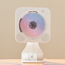 감성플레이어 벽걸이CD플레이어 DVD플레이어 블루투스스피커, 화이트, CD+DVD플레이어