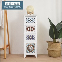 안방서랍장 코너장 빈티지 원목 서랍장, F
