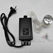 음식물처리기 분쇄기 싱크대 분쇄 음식물 처리기 솔질 니켈 긴 단추를 가진 쓰레기 처리 싱크탑 공기 스위, 한개옵션0