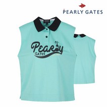 파리게이츠 골프 pearlygatesgolf여성 배색 크롭 민소매 티셔츠 P52102TL075_MT, 000, MT