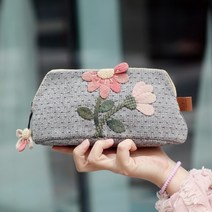 바이핸즈 diy키트 퀼트패키지 소품 만들기 - 꽃이 피면... 파우치, 1개