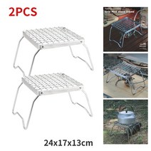 캠핑 그릴 숯불 미니 접이식 웨버 야외용 화로대 123pcs 캠프 파이어 휴대용 스테인레스 스틸 야외 창살 가스 스토브 스탠드 가스 스토브 버너 브래킷, 빨간색
