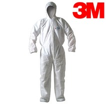 3M 안전복 방진복 위생복 작업복 흰색 XL 방진용품
