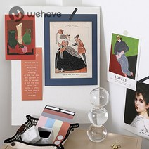 WEHAVE / 인테리어 감성 엽서 포토 클래식 흑백 영화 명화 (플랜테리어 조화 소품 스티커 세트 포함), 감성엽서F+스티커2종세트+플랜테리어소품