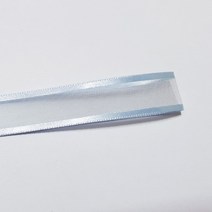 선물포장리본 꽃포장리본 양면 오간디 리본 (폭 6mm 길이90m)(폭 10mm/15mm/25mm/35mm 길이 45mm), 10mm, 5(연하늘)