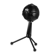 Juspins USB 콘덴서 마이크 볼 타입 마이크 데스크탑 미니 금속 삼각대 스탠드 PC 랩톱 플레이 게임 컴퓨터 스튜디오 녹음 온라인 채팅 GM-888