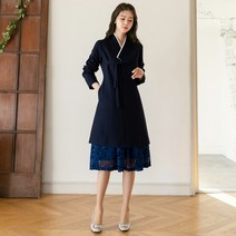 시크라인 하제 두루마기 코트