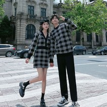 니트커플룩 데일리 시밀러룩 남녀 따뜻한 가을겨울 니트티